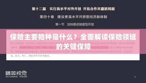 全面解读保险领域的关键保障,主要险种介绍与保障内容分析-图1 全面解读保险领域的关键保障,主要险种介绍与保障内容分析-图1