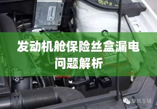发动机舱保险丝盒漏电问题深度解析-图1 发动机舱保险丝盒漏电问题深度解析-图1
