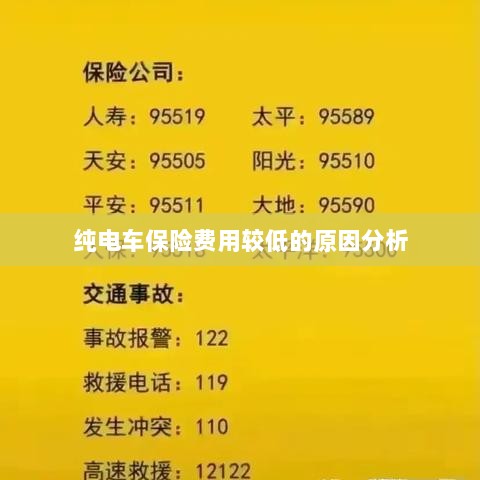 纯电车保险费用较低的原因探究-图1