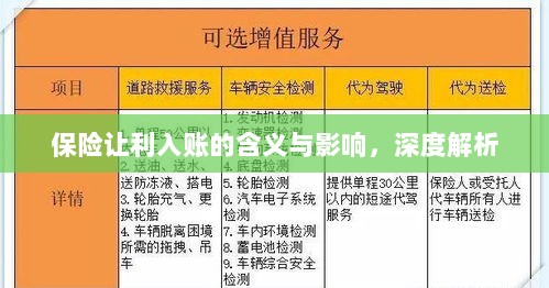 深度解析,保险让利入账的含义及其影响-图1 深度解析,保险让利入账的含义及其影响-图1