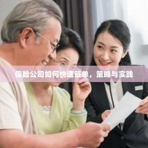 保险公司快速签单策略与实践指南-图1