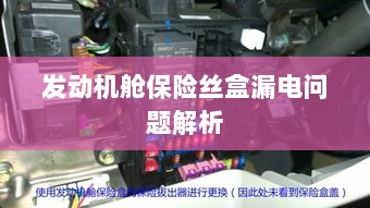 发动机舱保险丝盒漏电问题深度解析-图1 发动机舱保险丝盒漏电问题深度解析-图1