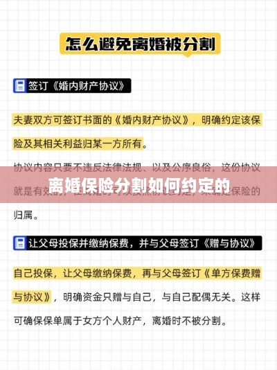离婚保险分割约定详解-图1