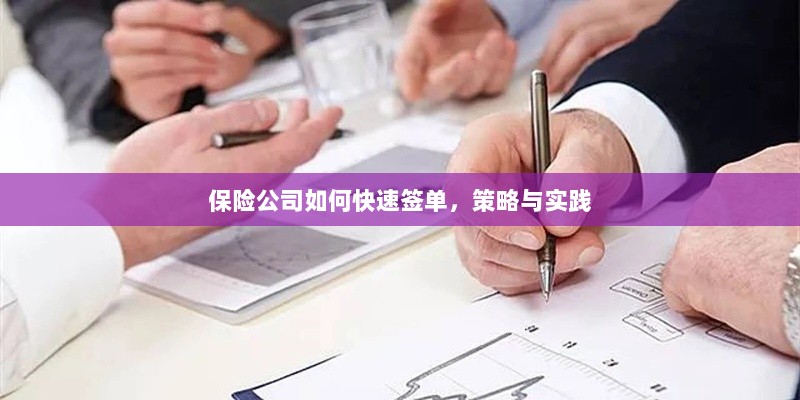 保险公司快速签单策略与实践指南-图1