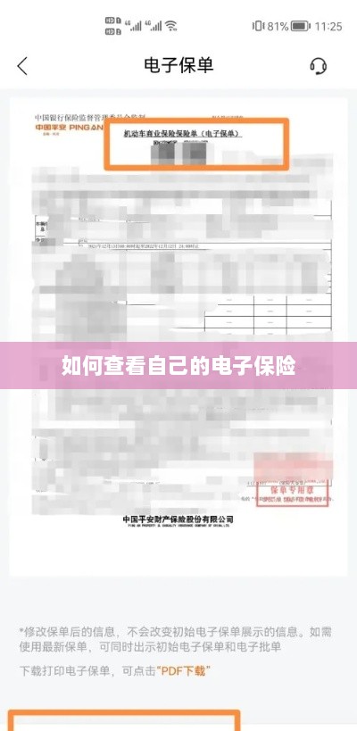 如何查看个人电子保险保单详情-图1