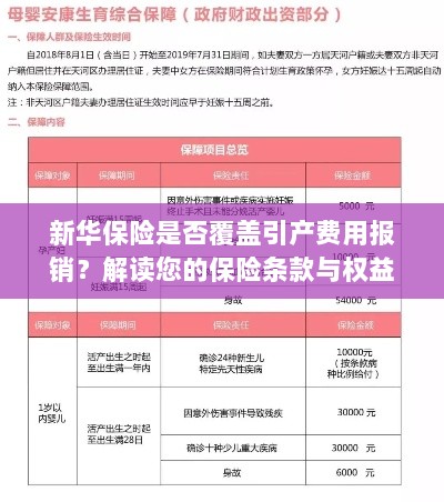 新华保险是否覆盖引产费用报销？解读保险条款与引产权益保障-图1