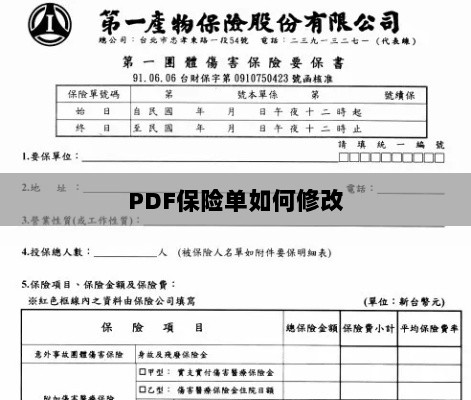 PDF保险单修改指南-图1