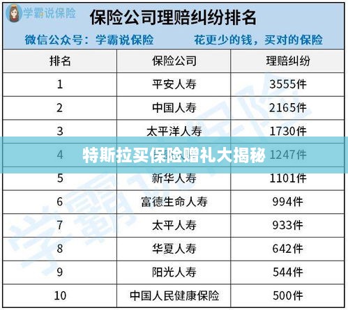 特斯拉保险购买赠品独家揭秘-图1