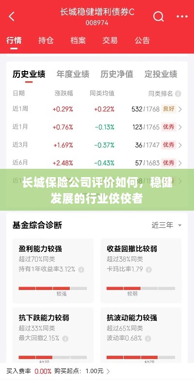 长城保险公司评价积极，行业稳健发展的佼佼者-图1