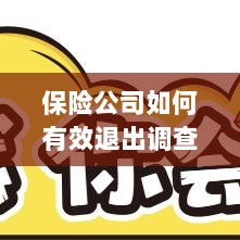 保险公司有效退出调查的策略与实践探讨-图1