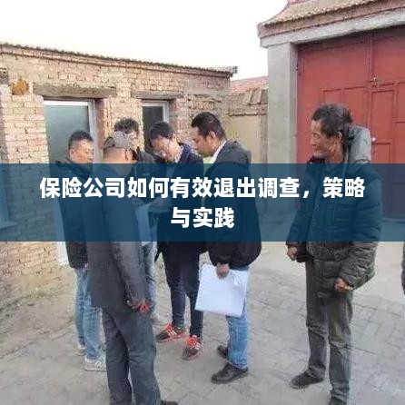 保险公司有效退出调查的策略与实践探讨-图1 保险公司有效退出调查的策略与实践探讨-图1