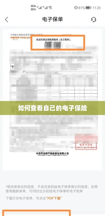 如何查看个人电子保险保单详情-图1 如何查看个人电子保险保单详情-图1
