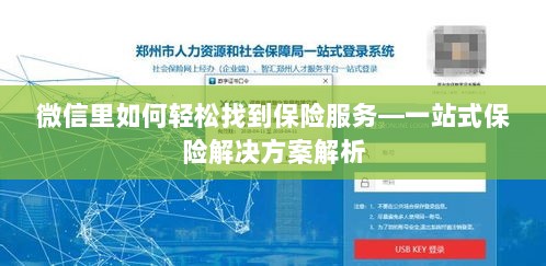 微信内保险服务轻松导航，一站式解决方案详解-图1