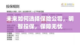 未来如何选择保险公司,明智投保策略,无忧保障启程-图1 未来如何选择保险公司,明智投保策略,无忧保障启程-图1