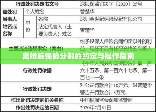离婚后保险分割，约定与操作指南-图1