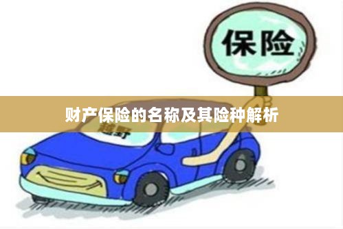 财产保险名称及险种深度解析-图1