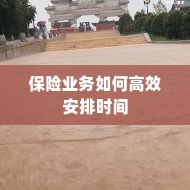 保险业务高效时间管理策略指南-图1