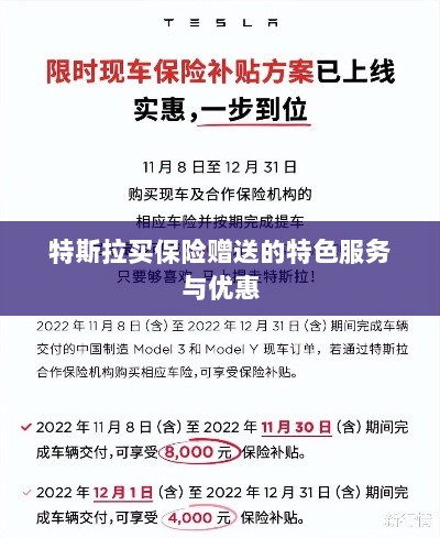 特斯拉保险特惠，买保险即享特色服务与优惠大礼包-图1
