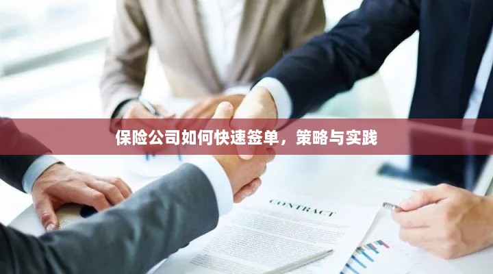 保险公司快速签单策略与实践指南-图1
