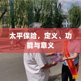 太平保险，定义、功能及其重要意义-图1