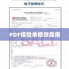 PDF保险单修改指南详解-图1 PDF保险单修改指南详解-图1
