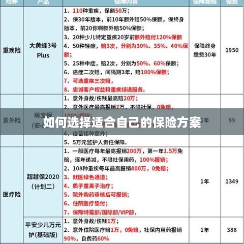 如何选择适合自己的保险方案,全面解析与指南-图1 如何选择适合自己的保险方案,全面解析与指南-图1