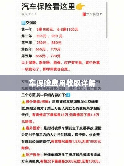 车保险费用详解解析-图1 车保险费用详解解析-图1