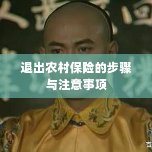 退出农村保险的步骤及注意事项详解-图1