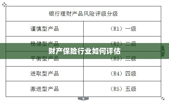 财产保险行业评估方法与策略解析-图1
