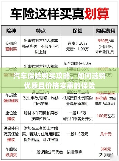 汽车保险购买指南,如何选购优质且实惠的保险方案-图1 汽车保险购买指南,如何选购优质且实惠的保险方案-图1