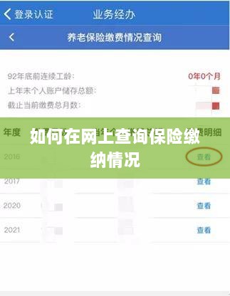 网上查询保险缴纳情况攻略-图1