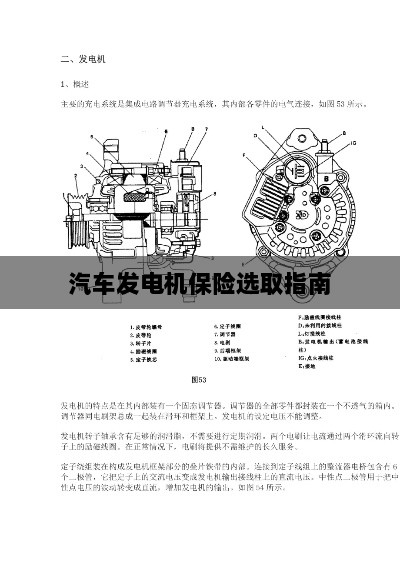 汽车发电机保险选购指南-图1