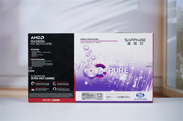 蓝宝石RX 9070超越RTX 5060 Ti，全新GRE GAMING OC 12GB DUAL显卡图赏亮相！-图30