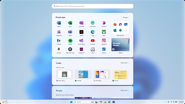 微软展示Windows 11五种开始菜单概念图，未来设计动向探索，概念图或将不会公开发布-图6