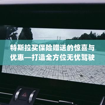 特斯拉保险优惠，全方位无忧驾驶体验赠送惊喜-图1