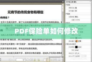 PDF保险单修改指南-图1 PDF保险单修改指南-图1
