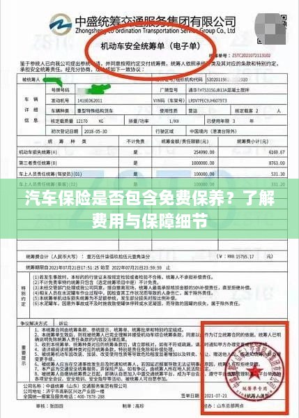 汽车保险是否涵盖免费保养？全面解析费用与保障内容-图1