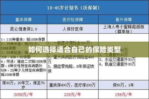 如何选择适合自己的保险类型，投保指南与策略建议-图1