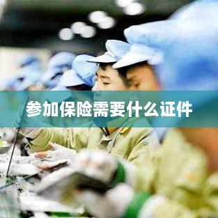 参加保险所需证件概览-图1 参加保险所需证件概览-图1