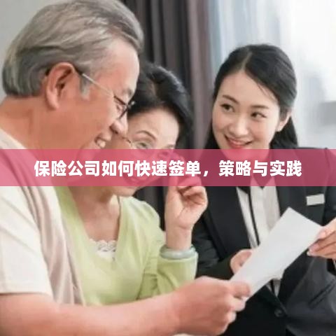 保险公司快速签单策略与实践指南-图1