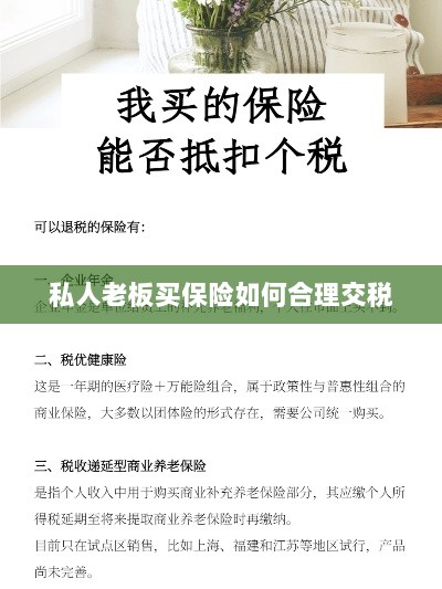 私人老板如何合理购买保险并交税指南-图1 私人老板如何合理购买保险并交税指南-图1