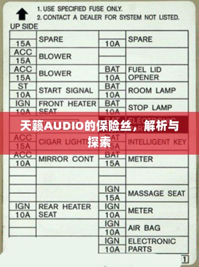 天籁AUDIO保险丝解析与探索-图1 天籁AUDIO保险丝解析与探索-图1