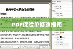 PDF保险单修改指南详解-图1 PDF保险单修改指南详解-图1