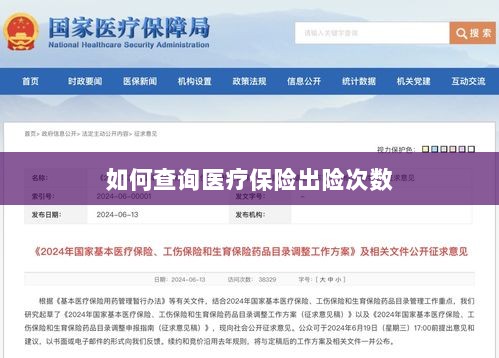 医疗保险出险次数查询攻略-图1