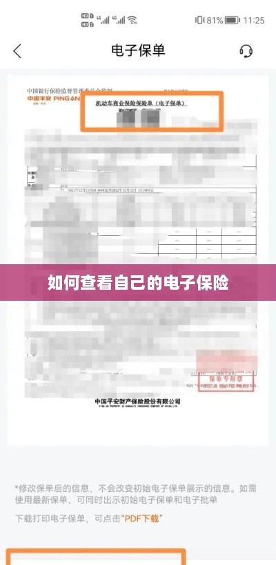 如何查看个人电子保险保单详情-图1