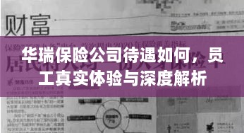 华瑞保险公司员工待遇与体验深度解析-图1 华瑞保险公司员工待遇与体验深度解析-图1