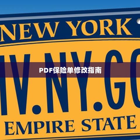 PDF保险单修改指南详解-图1