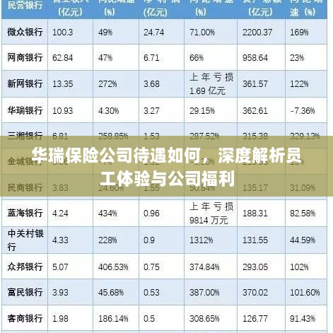 华瑞保险公司员工待遇与福利深度解析-图1