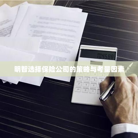 明智选择保险公司的策略及考量要素解析-图1 明智选择保险公司的策略及考量要素解析-图1