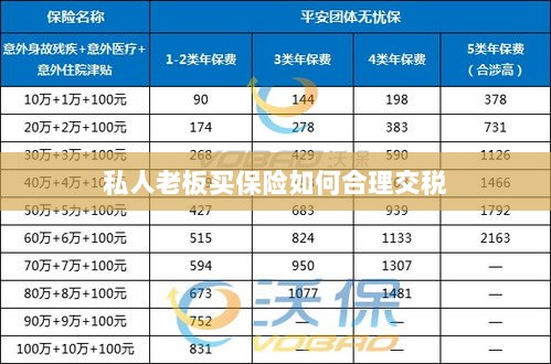 私人老板如何合理购买保险并交税指南-图1 私人老板如何合理购买保险并交税指南-图1